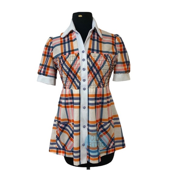 Vintage Tops - WandaVision • Ep 3:  Cafeteria Lady Smock Uniform